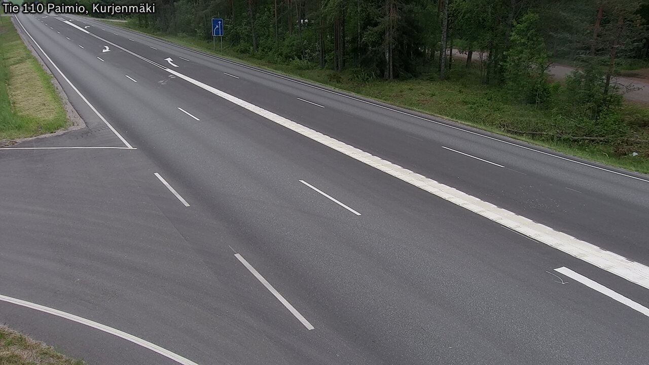 Weather Camera Image Road 110 Paimio, Kurjenmäki, Paimio, Varsinais-Suomi