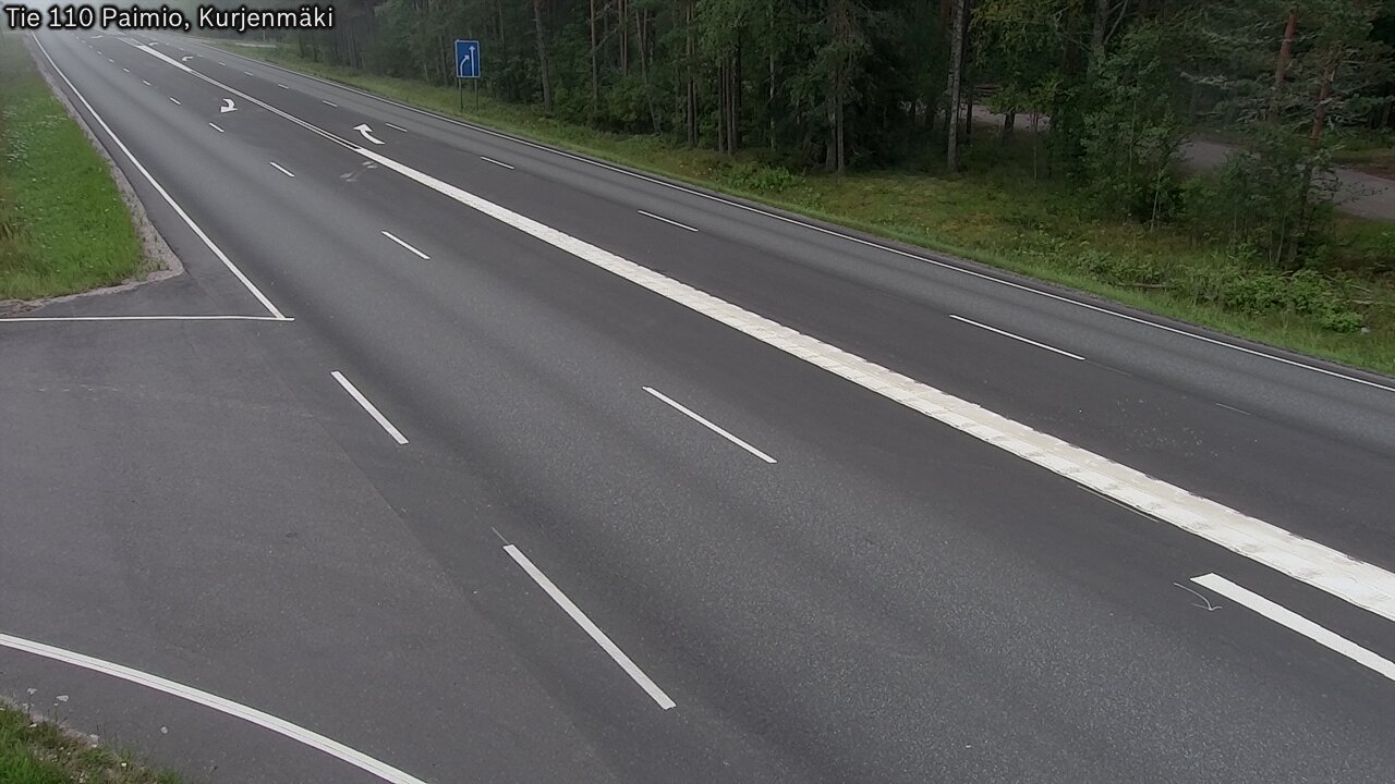 Weather Camera Image Road 110 Paimio, Kurjenmäki, Paimio, Varsinais-Suomi