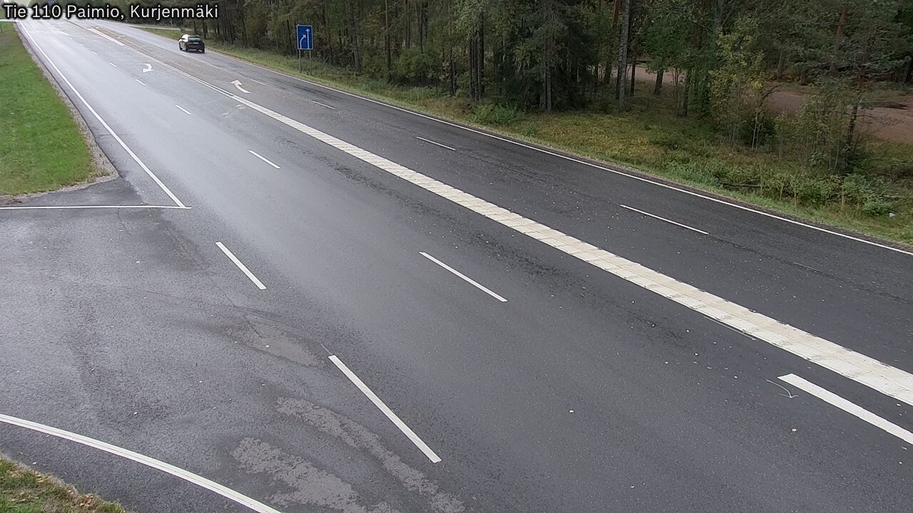 Weather Camera Image Road 110 Paimio, Kurjenmäki, Paimio, Varsinais-Suomi