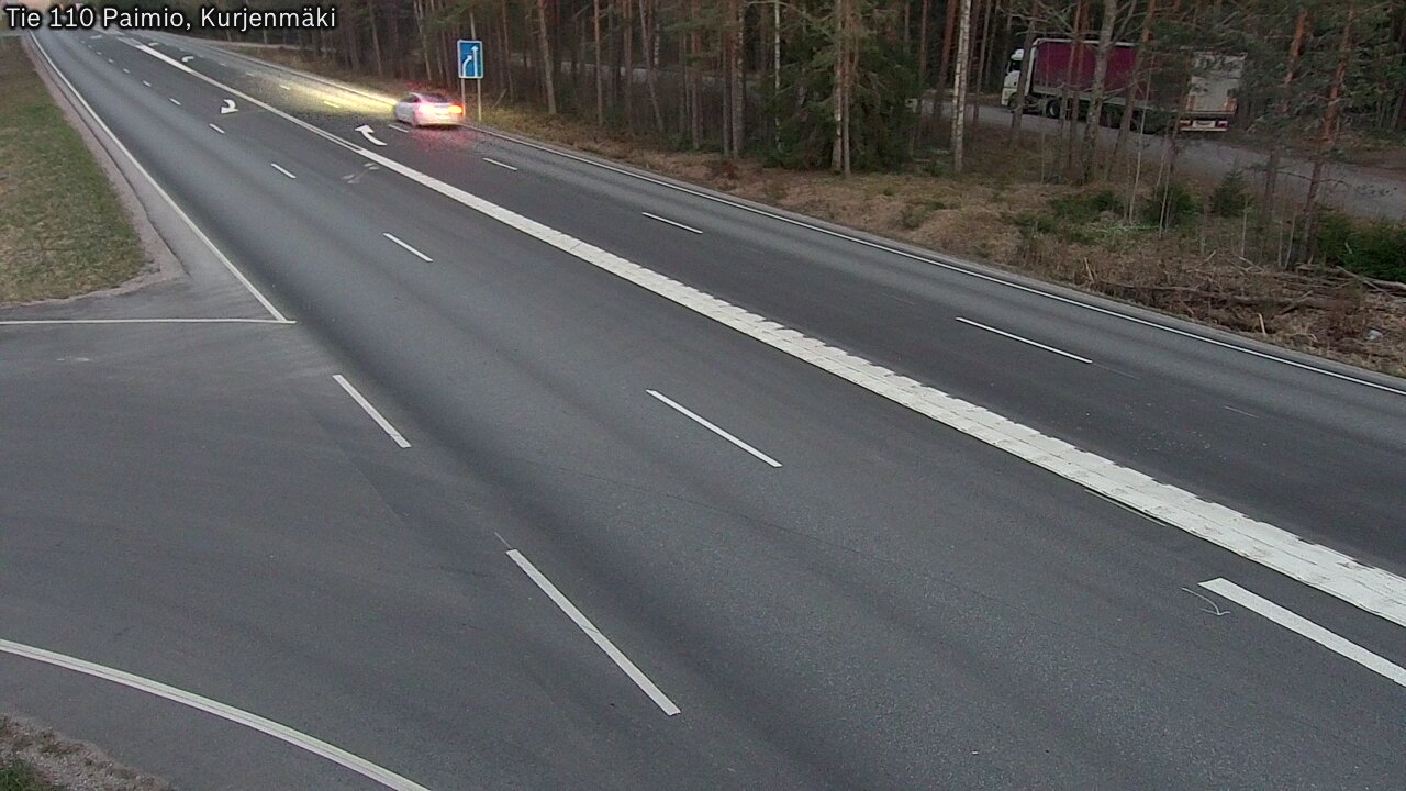 Weather Camera Image Road 110 Paimio, Kurjenmäki, Paimio, Varsinais-Suomi