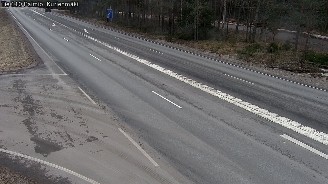 Weather Camera Image Road 110 Paimio, Kurjenmäki, Paimio, Varsinais-Suomi