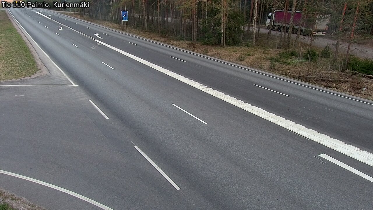 Weather Camera Image Road 110 Paimio, Kurjenmäki, Paimio, Varsinais-Suomi