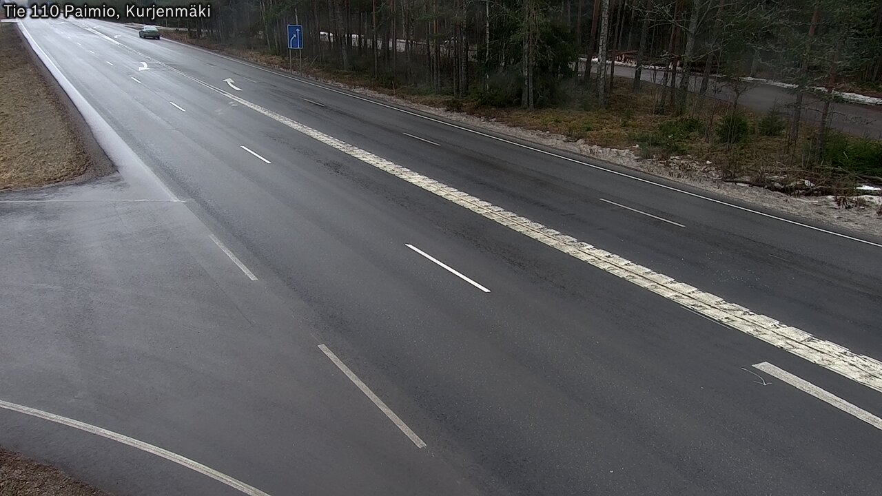 Weather Camera Image Väg 110 Paimio, Kurjenmäki, Paimio, Varsinais-Suomi