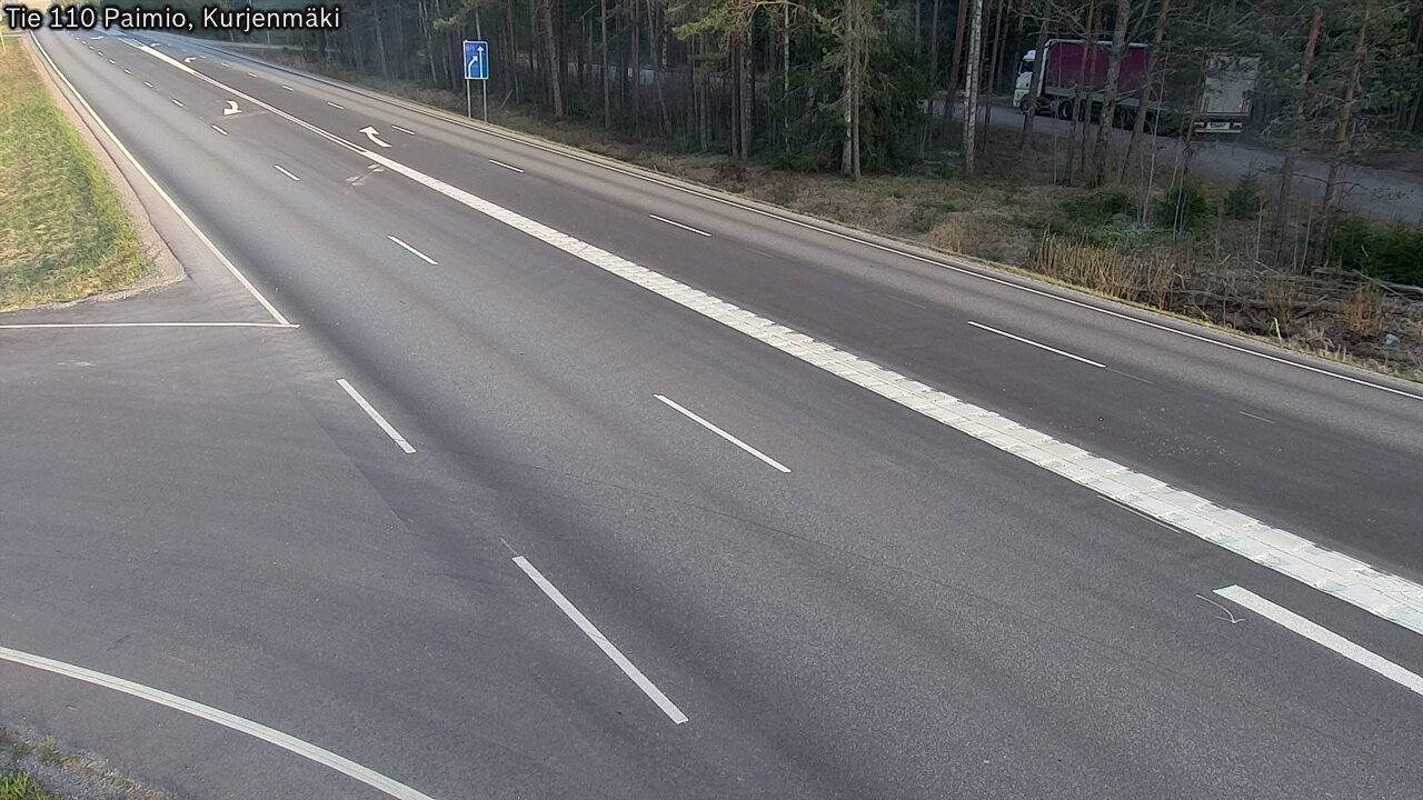 Weather Camera Image Road 110 Paimio, Kurjenmäki, Paimio, Varsinais-Suomi