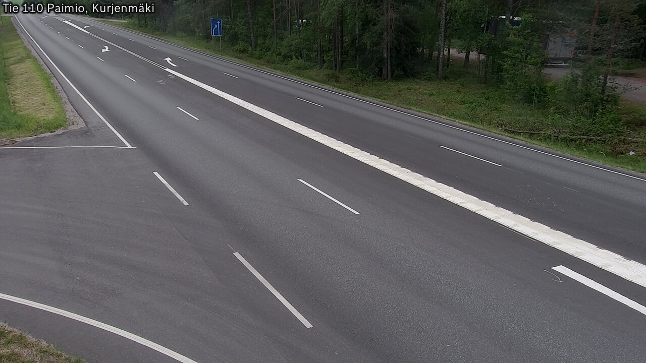 Weather Camera Image Road 110 Paimio, Kurjenmäki, Paimio, Varsinais-Suomi