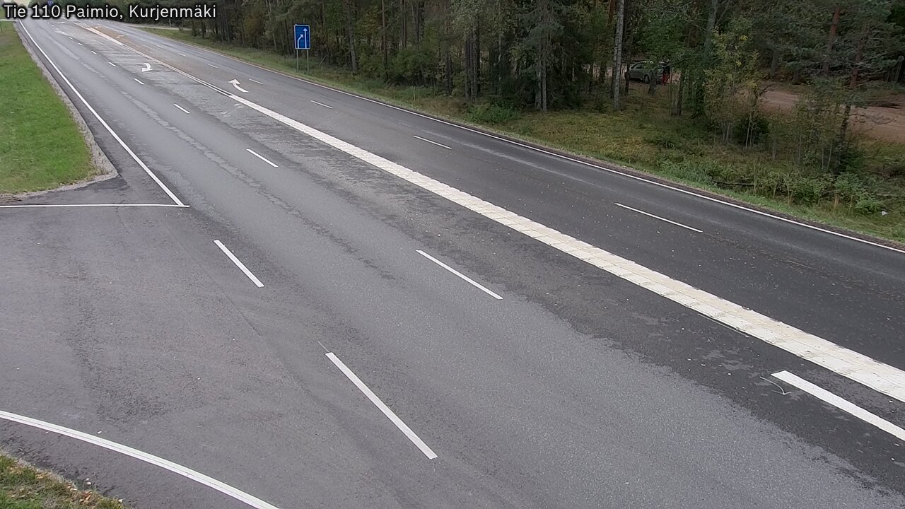 Weather Camera Image Väg 110 Paimio, Kurjenmäki, Paimio, Varsinais-Suomi