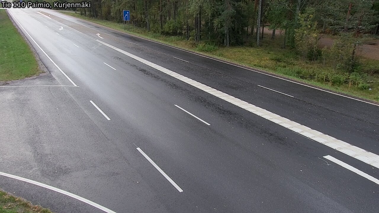 Weather Camera Image Road 110 Paimio, Kurjenmäki, Paimio, Varsinais-Suomi