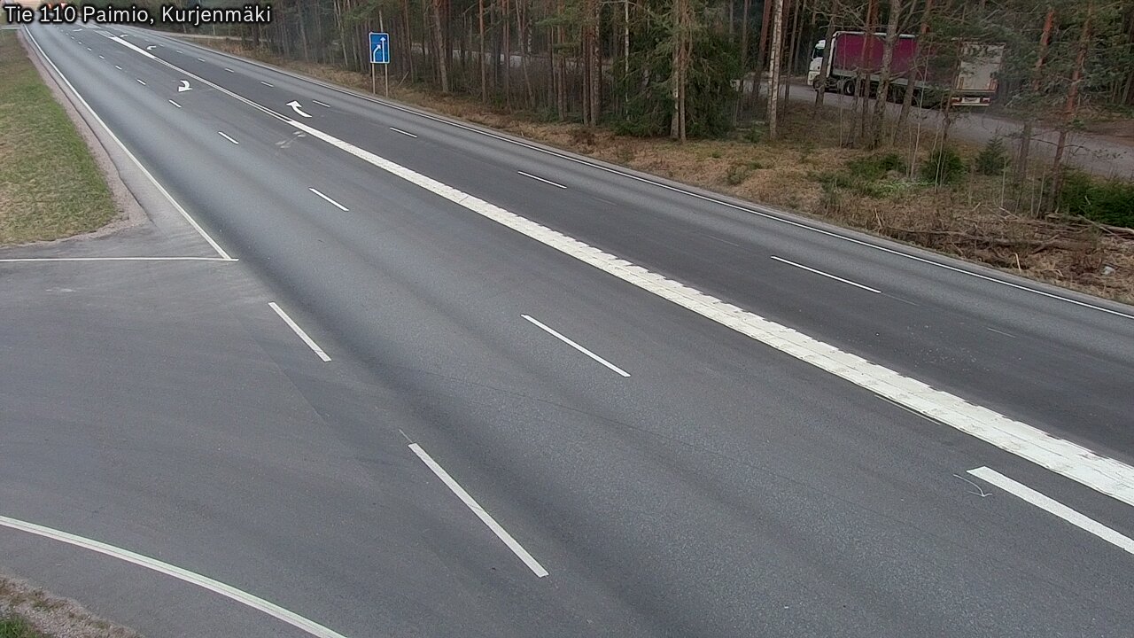 Weather Camera Image Road 110 Paimio, Kurjenmäki, Paimio, Varsinais-Suomi