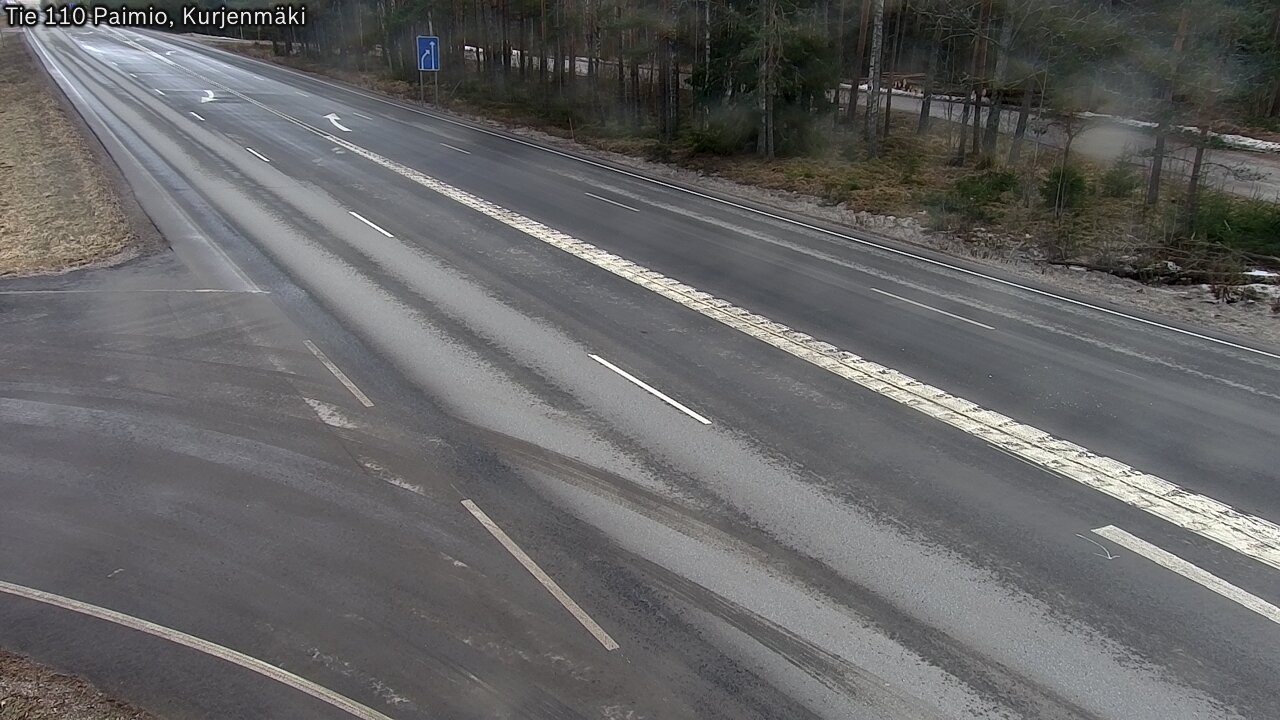 Weather Camera Image Road 110 Paimio, Kurjenmäki, Paimio, Varsinais-Suomi