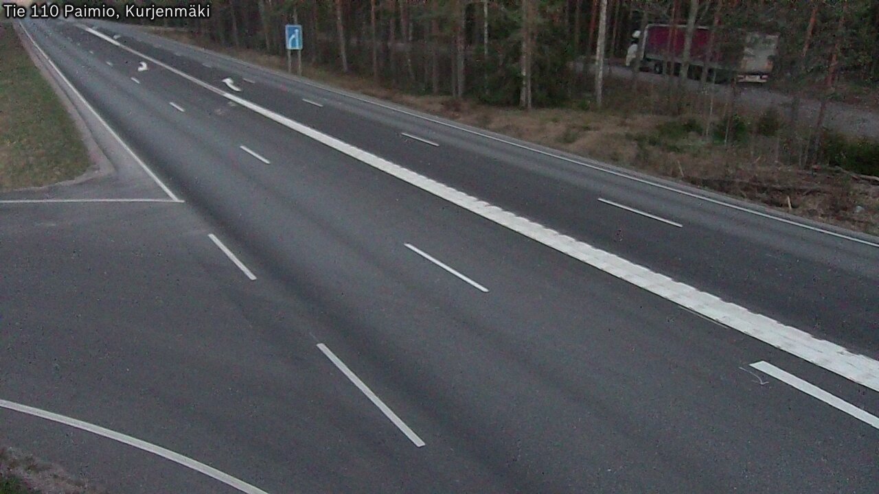 Weather Camera Image Road 110 Paimio, Kurjenmäki, Paimio, Varsinais-Suomi