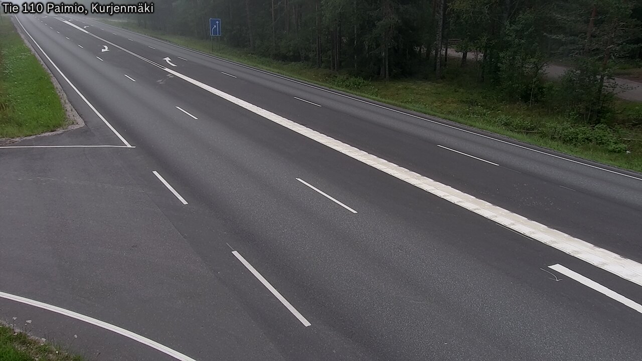 Weather Camera Image Road 110 Paimio, Kurjenmäki, Paimio, Varsinais-Suomi