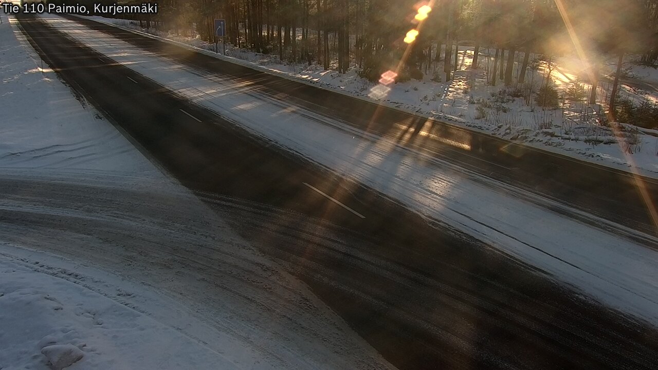 Weather Camera Image Road 110 Paimio, Kurjenmäki, Paimio, Varsinais-Suomi