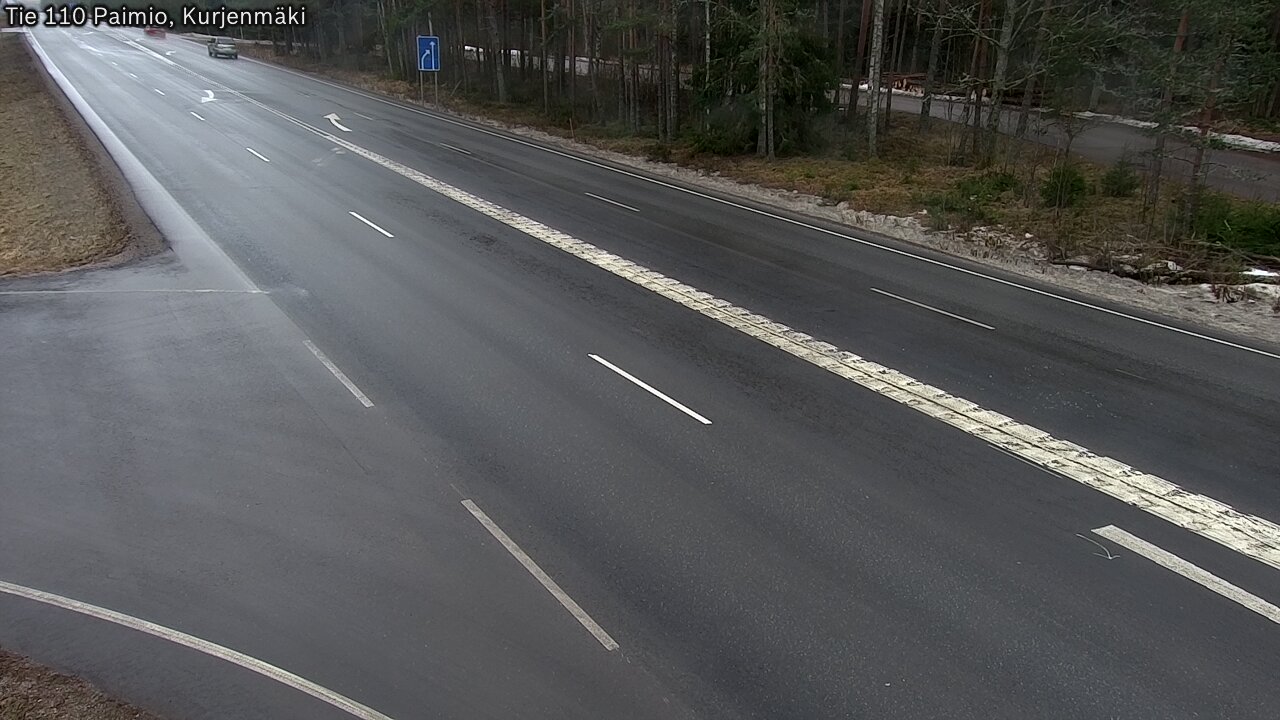 Weather Camera Image Väg 110 Paimio, Kurjenmäki, Paimio, Varsinais-Suomi