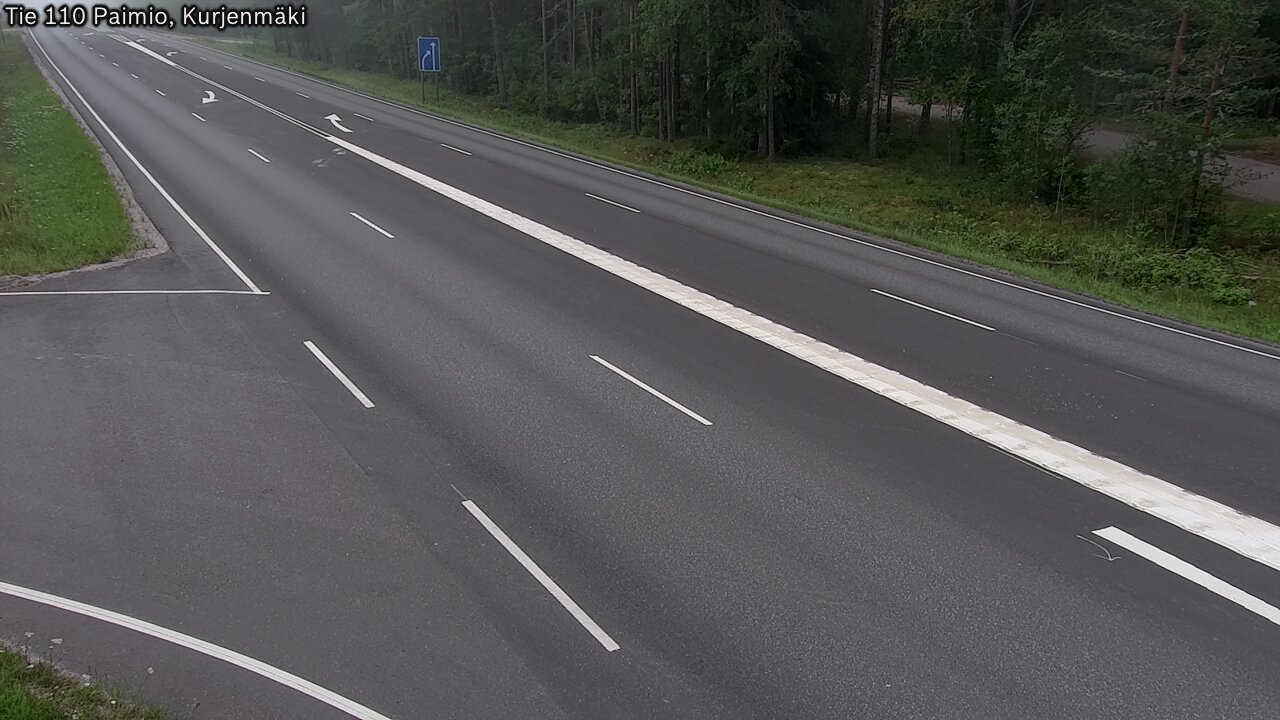 Weather Camera Image Road 110 Paimio, Kurjenmäki, Paimio, Varsinais-Suomi