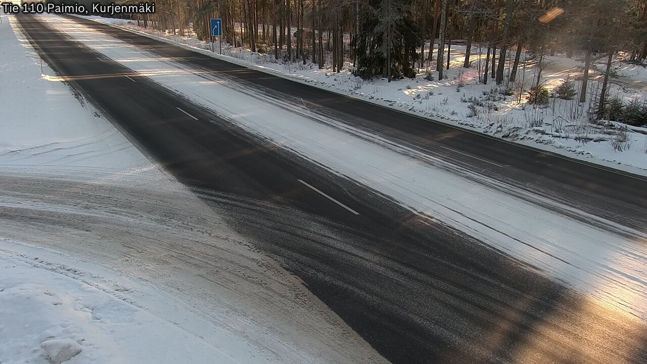 Weather Camera Image Road 110 Paimio, Kurjenmäki, Paimio, Varsinais-Suomi