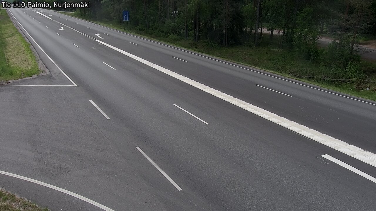Weather Camera Image Road 110 Paimio, Kurjenmäki, Paimio, Varsinais-Suomi