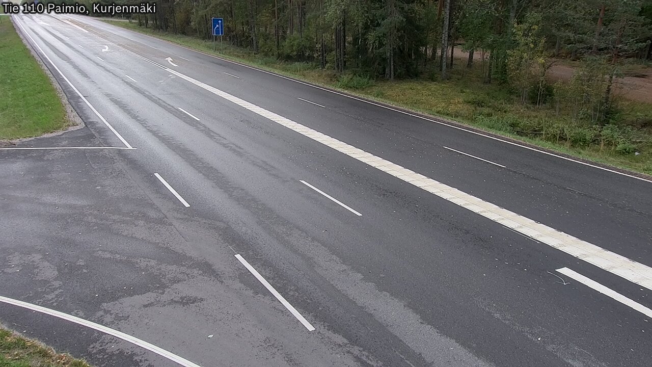 Weather Camera Image Road 110 Paimio, Kurjenmäki, Paimio, Varsinais-Suomi
