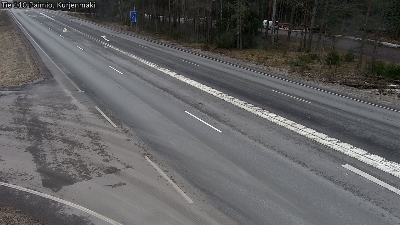 Weather Camera Image Road 110 Paimio, Kurjenmäki, Paimio, Varsinais-Suomi