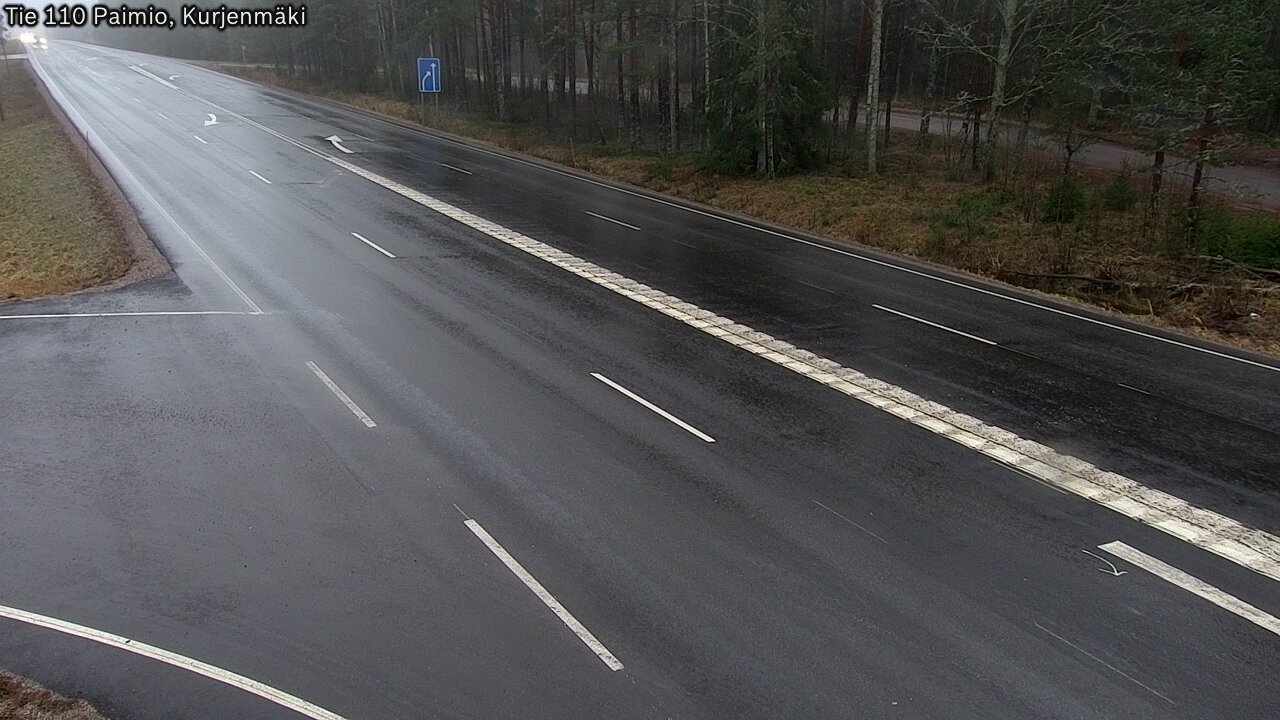 Weather Camera Image Road 110 Paimio, Kurjenmäki, Paimio, Varsinais-Suomi