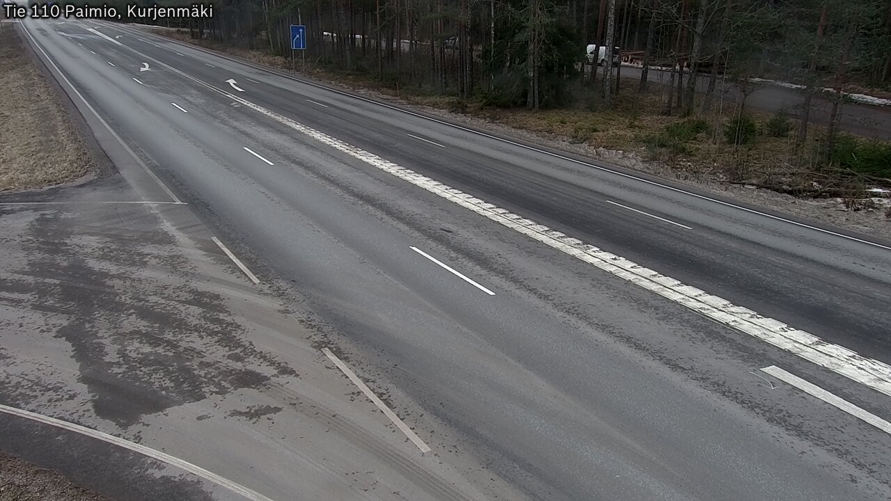 Weather Camera Image Road 110 Paimio, Kurjenmäki, Paimio, Varsinais-Suomi