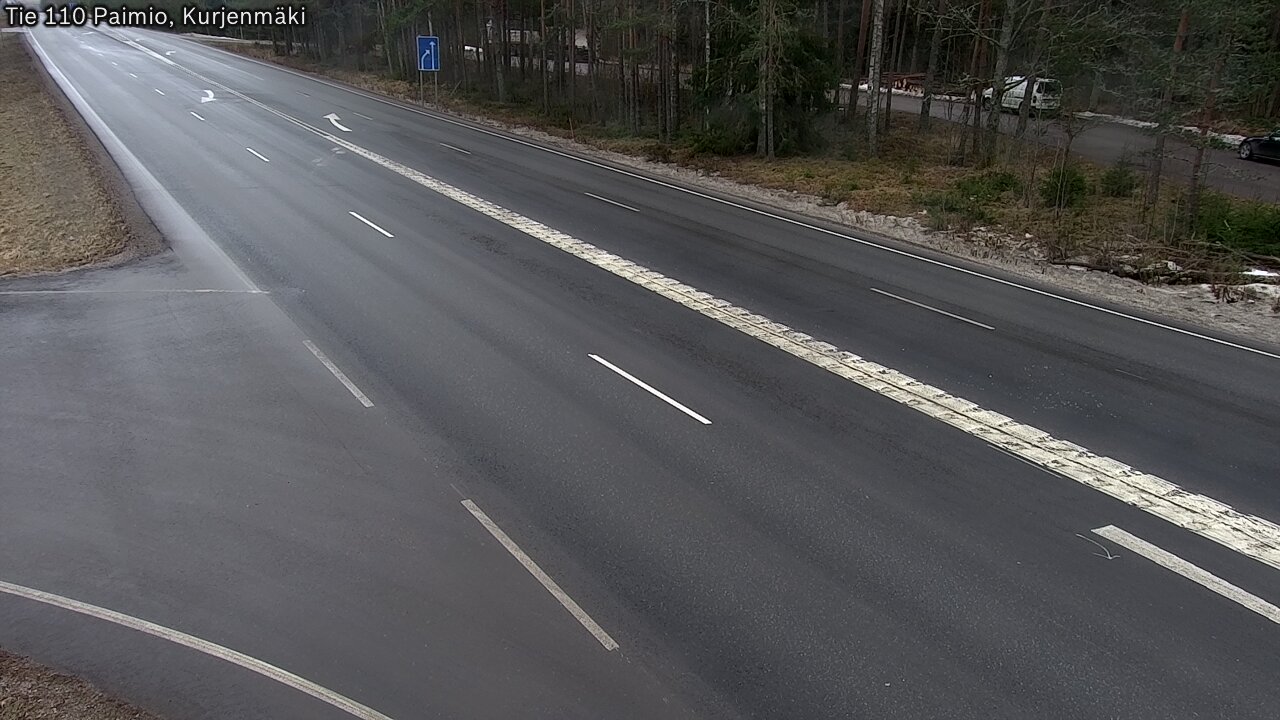 Weather Camera Image Väg 110 Paimio, Kurjenmäki, Paimio, Varsinais-Suomi