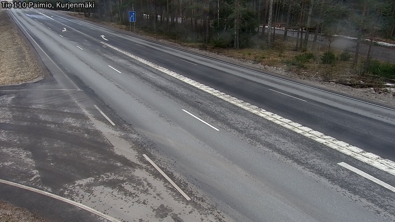 Weather Camera Image Road 110 Paimio, Kurjenmäki, Paimio, Varsinais-Suomi