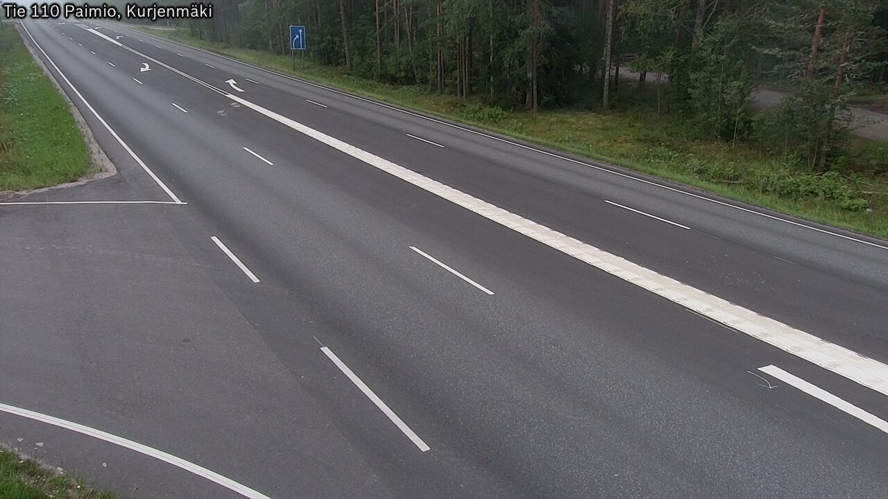 Weather Camera Image Road 110 Paimio, Kurjenmäki, Paimio, Varsinais-Suomi