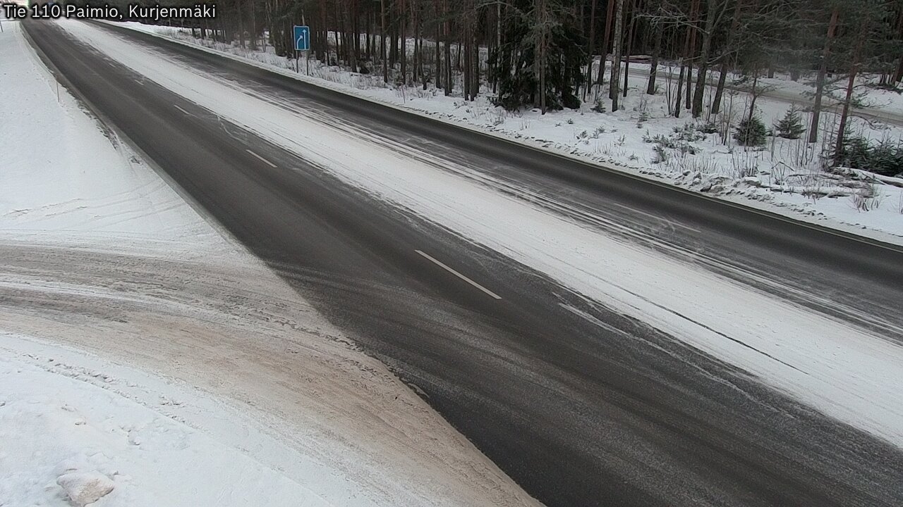 Weather Camera Image Road 110 Paimio, Kurjenmäki, Paimio, Varsinais-Suomi