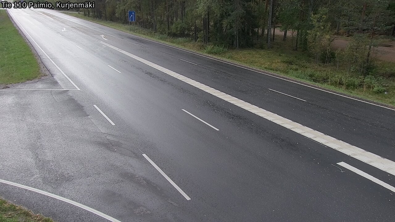 Weather Camera Image Road 110 Paimio, Kurjenmäki, Paimio, Varsinais-Suomi