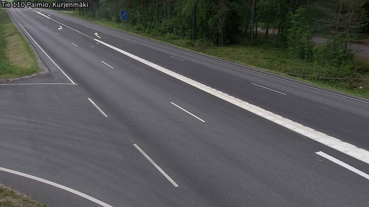 Weather Camera Image Väg 110 Paimio, Kurjenmäki, Paimio, Varsinais-Suomi