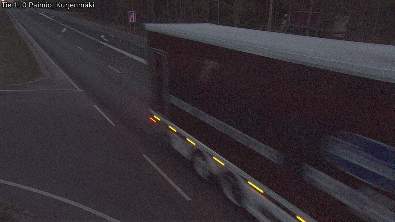 Weather Camera Image Road 110 Paimio, Kurjenmäki, Paimio, Varsinais-Suomi