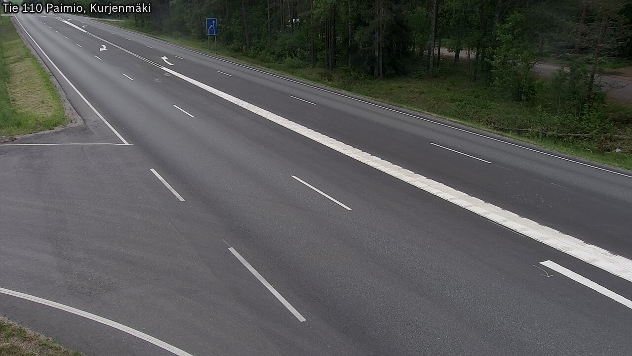 Weather Camera Image Road 110 Paimio, Kurjenmäki, Paimio, Varsinais-Suomi