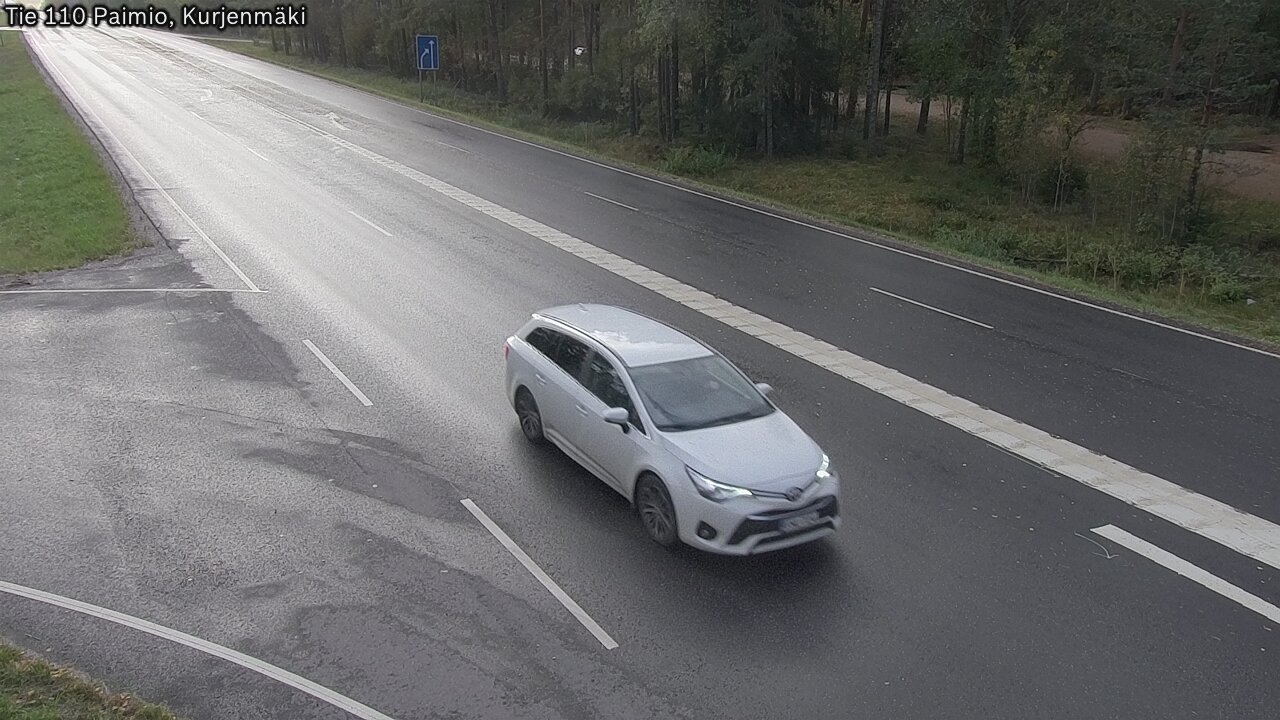 Weather Camera Image Road 110 Paimio, Kurjenmäki, Paimio, Varsinais-Suomi