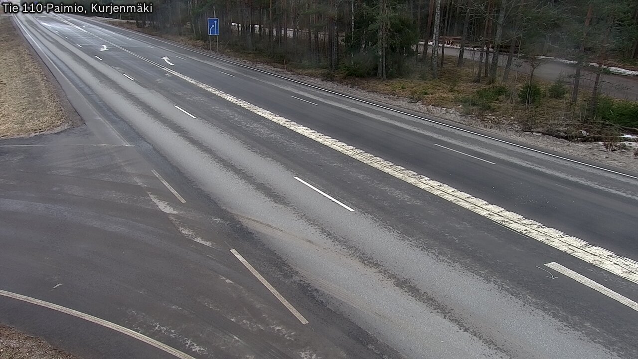 Weather Camera Image Road 110 Paimio, Kurjenmäki, Paimio, Varsinais-Suomi