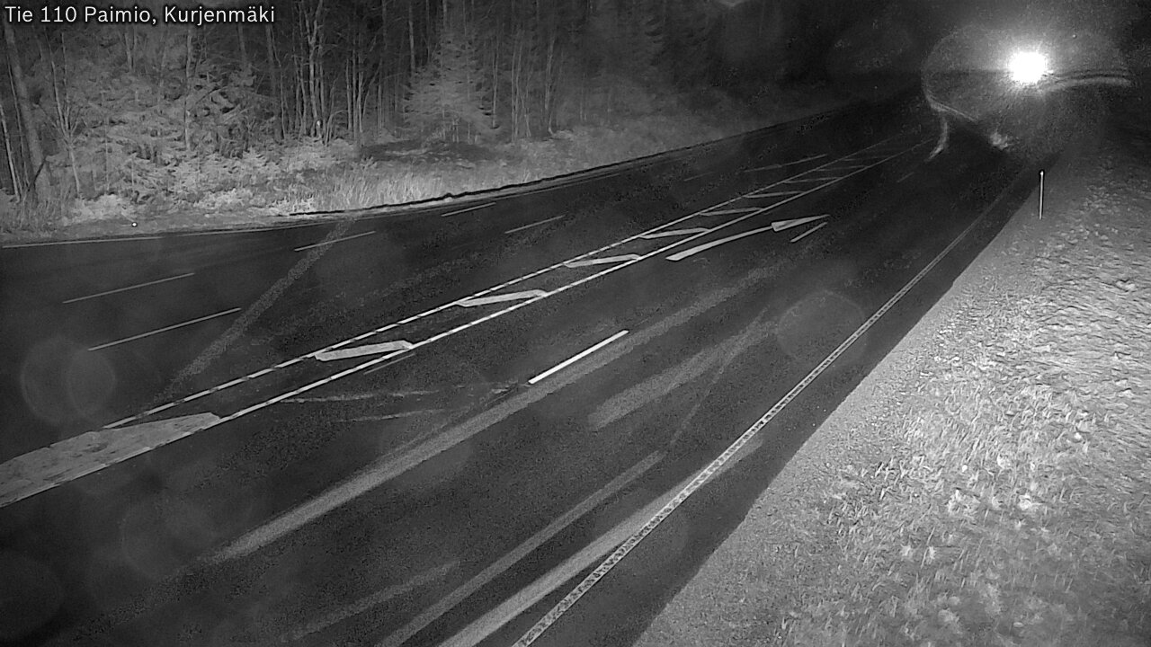 Weather Camera Image Road 110 Paimio, Kurjenmäki, Paimio, Varsinais-Suomi