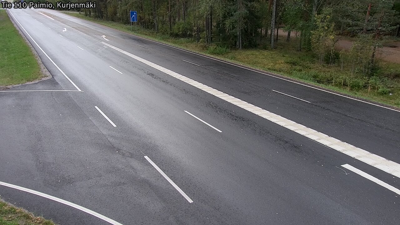 Weather Camera Image Road 110 Paimio, Kurjenmäki, Paimio, Varsinais-Suomi