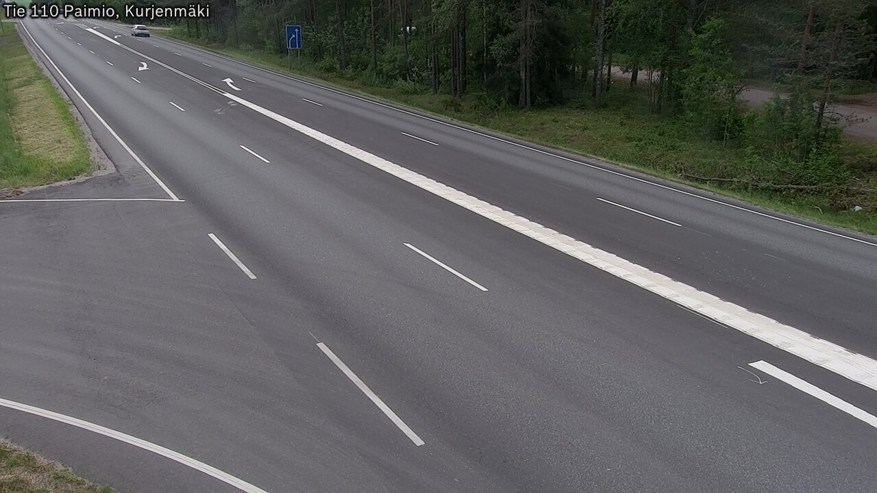 Weather Camera Image Road 110 Paimio, Kurjenmäki, Paimio, Varsinais-Suomi