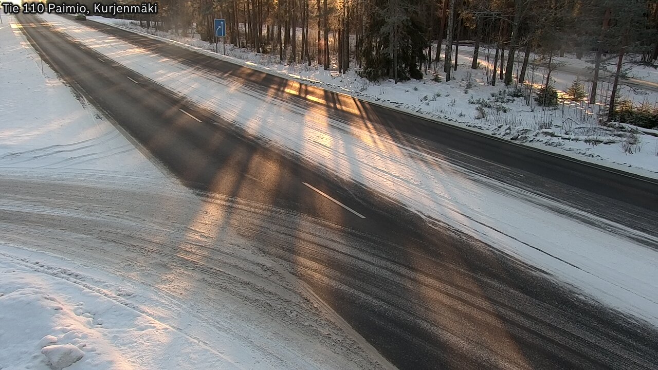 Weather Camera Image Road 110 Paimio, Kurjenmäki, Paimio, Varsinais-Suomi