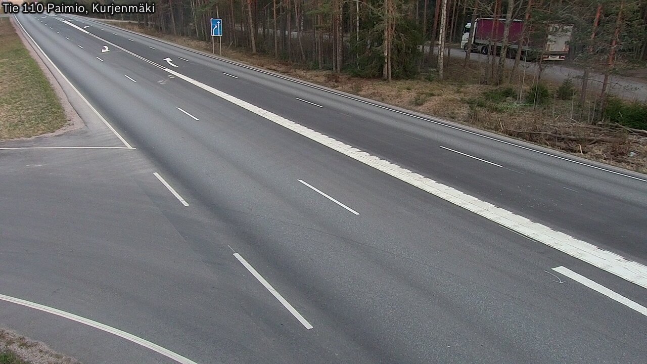 Weather Camera Image Road 110 Paimio, Kurjenmäki, Paimio, Varsinais-Suomi