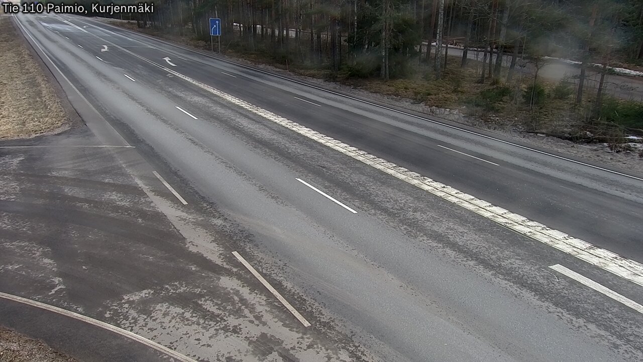 Weather Camera Image Road 110 Paimio, Kurjenmäki, Paimio, Varsinais-Suomi