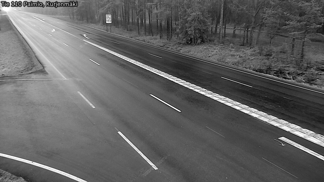 Weather Camera Image Road 110 Paimio, Kurjenmäki, Paimio, Varsinais-Suomi