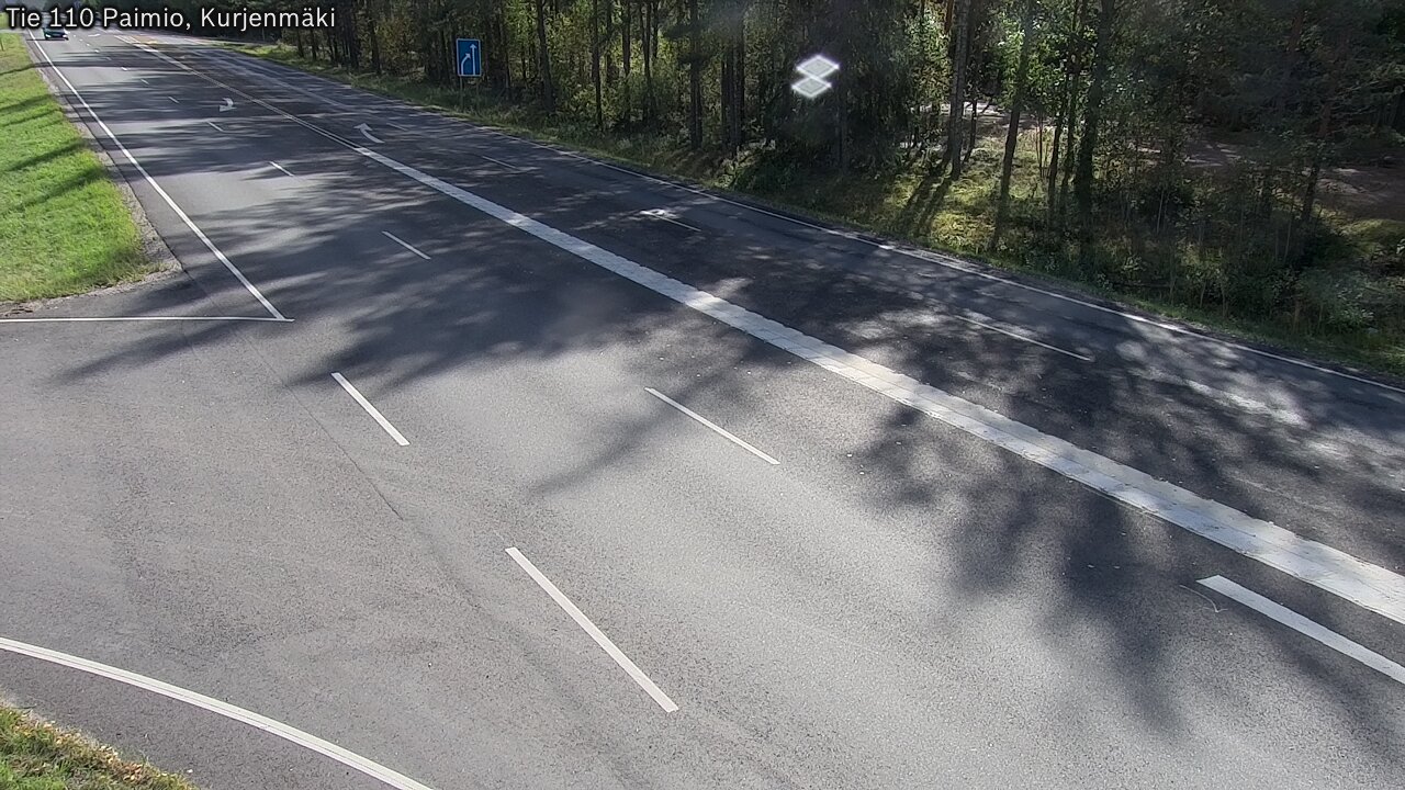 Weather Camera Image Väg 110 Paimio, Kurjenmäki, Paimio, Varsinais-Suomi