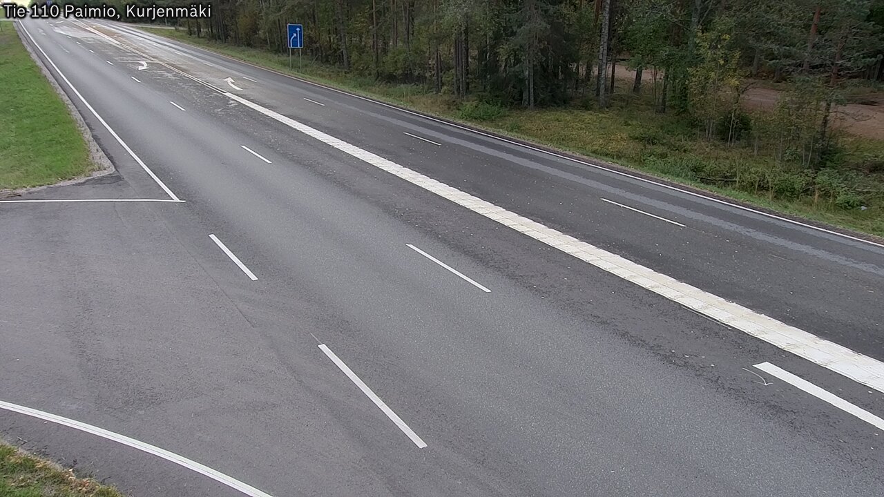 Weather Camera Image Väg 110 Paimio, Kurjenmäki, Paimio, Varsinais-Suomi