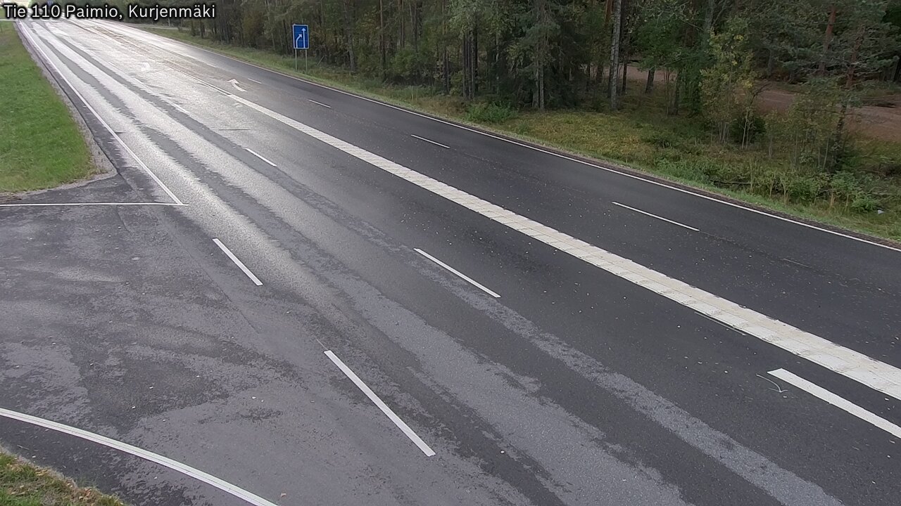 Weather Camera Image Road 110 Paimio, Kurjenmäki, Paimio, Varsinais-Suomi