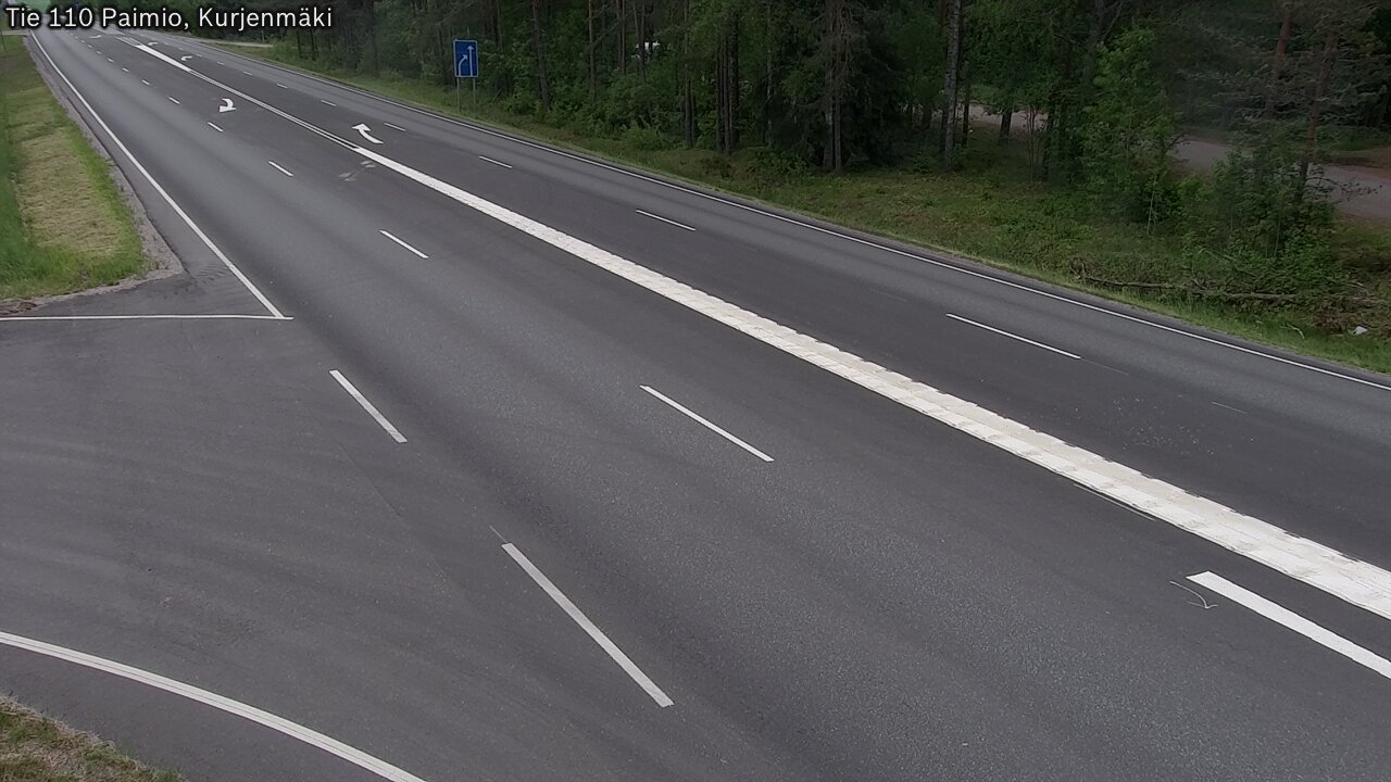 Weather Camera Image Road 110 Paimio, Kurjenmäki, Paimio, Varsinais-Suomi