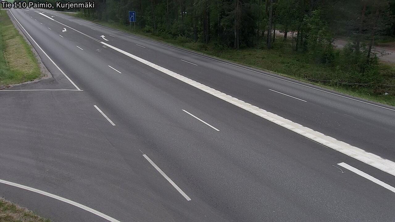 Weather Camera Image Road 110 Paimio, Kurjenmäki, Paimio, Varsinais-Suomi