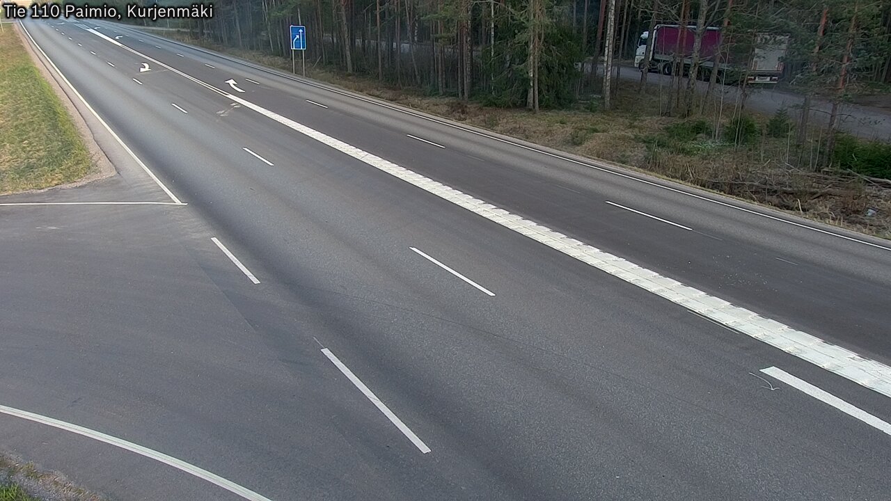 Weather Camera Image Road 110 Paimio, Kurjenmäki, Paimio, Varsinais-Suomi