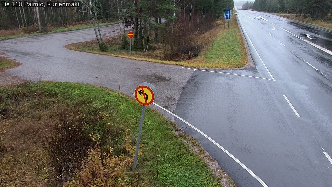 Weather Camera Image Väg 110 Paimio, Kurjenmäki, Paimio, Varsinais-Suomi