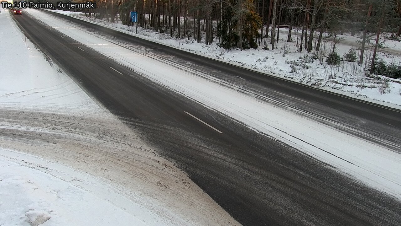 Weather Camera Image Road 110 Paimio, Kurjenmäki, Paimio, Varsinais-Suomi