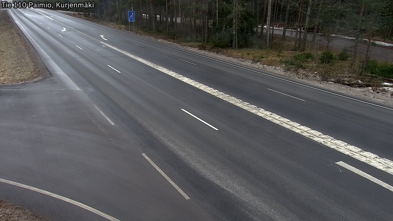 Weather Camera Image Väg 110 Paimio, Kurjenmäki, Paimio, Varsinais-Suomi